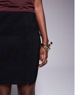 Premium mini skirt in black
