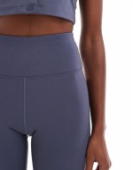 Icon 8 inch soft touch legging short in slate blue