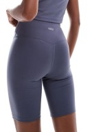 Icon 8 inch soft touch legging short in slate blue