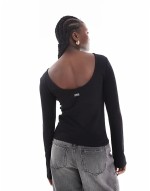 Kay long sve t-shirt in black