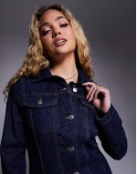design top collar shirt dress in blue